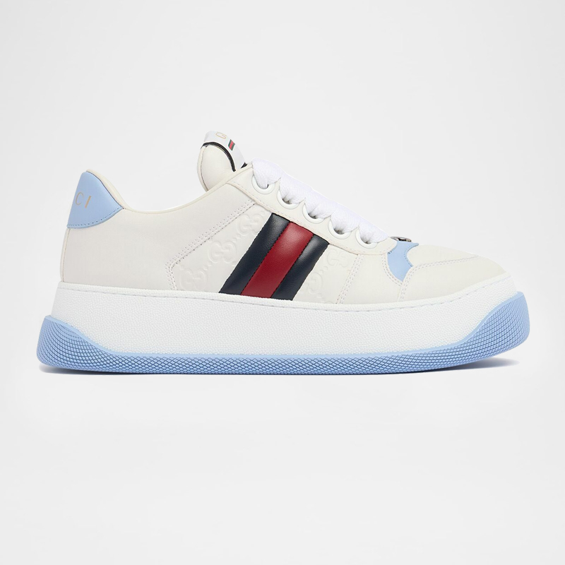 Double Screener Leather Lining Platform Sneaker