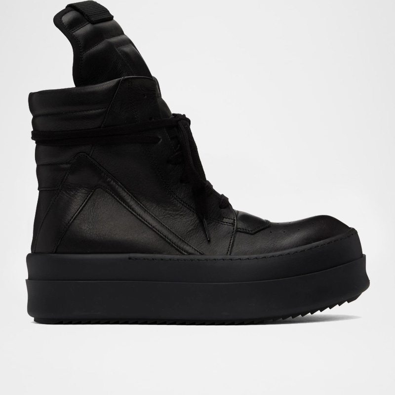 Mega Bumper Geobasket Leather Platform High Top Sneaker