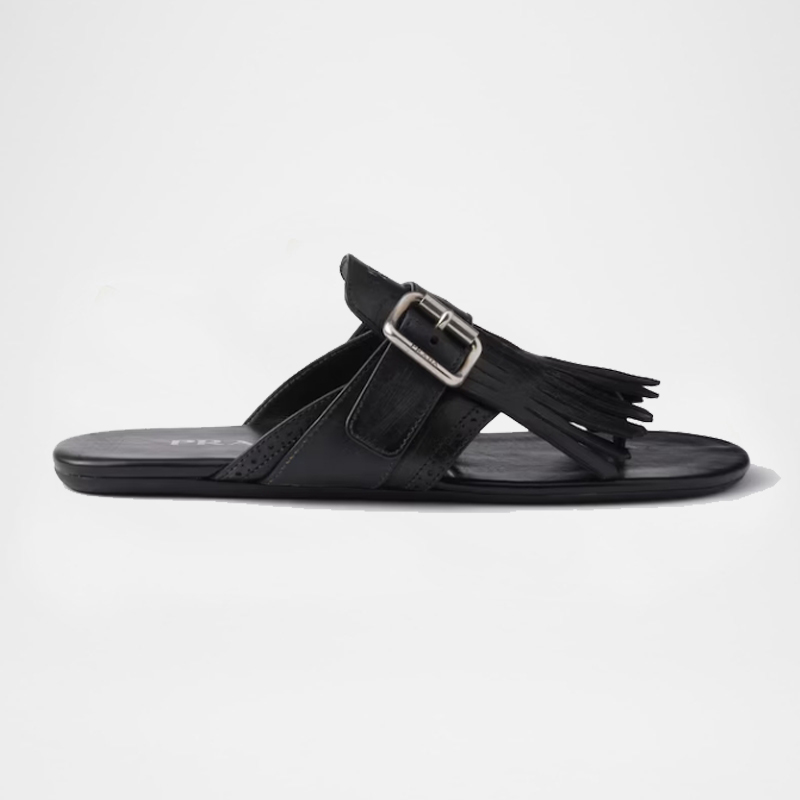 Shuffle Leather Flip Flop