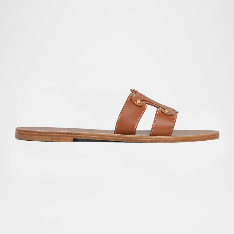 Triomphe Calfskin Slides