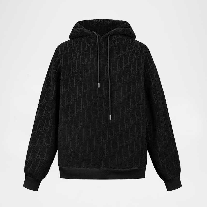 Oblique Jacquard Hooded Sweatshirts