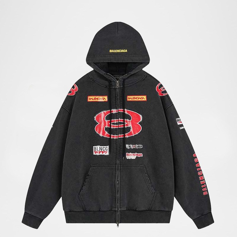 Zipper Hooded Sweatshirts