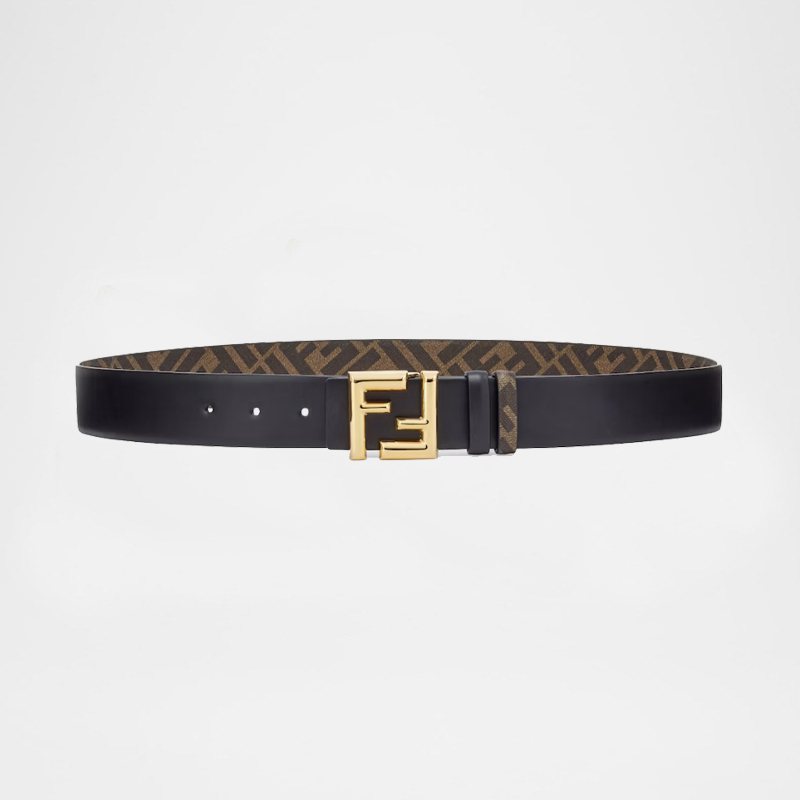 FF Squared Canvas Leather Belt