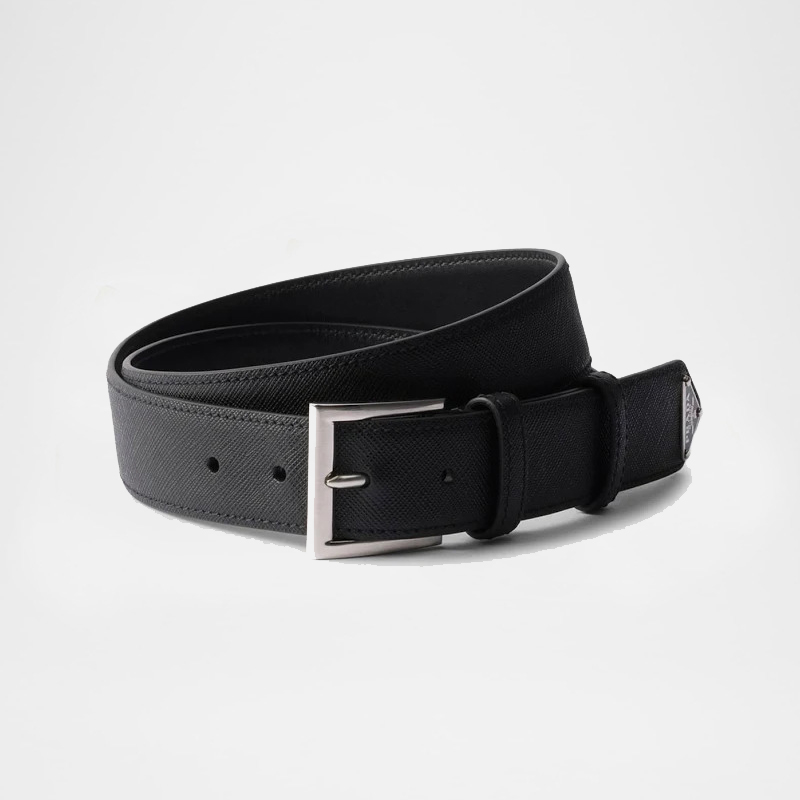 Triangle Logo 35 Leather Belt
